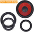 Fielect 2Pcs 6.5inch Foam Speaker Edge Replacement Kit for Subwoofer Surround Rings, Black