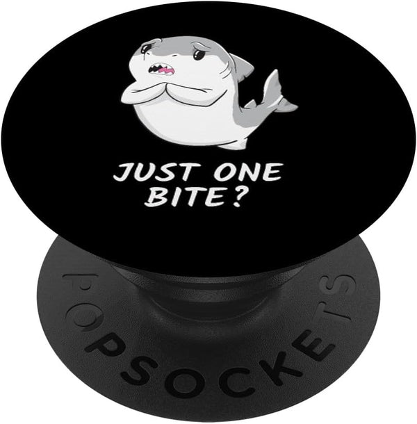 Only Bite Shark Shirt | Always Hungry Girlfriend Gift PopSockets PopGrip: Swappable Grip for Phones & Tablets
