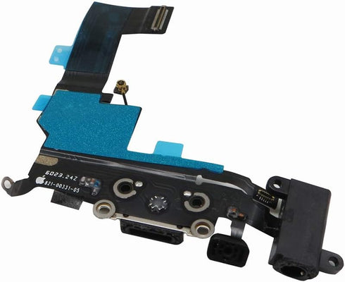 Charging Port Replacement for iPhone SE Black, GVKVGIH Dock Connector Flex Cable