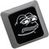 KPREPUBLIC Novelty Shine Through Keycaps, ABS Etched Backlit Black Red R1 ESC Sad Frog THX Meme Internet Trends