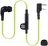 Earphone for Walkie Talkie Radio - 118 cm /46.46 Inch Headset for K Head 2Pin Radio, Mic Headphone in Green