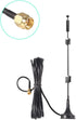 DORHEA 2.4GHz 5.8GHz 9dBi Dual Band WiFi Antenna SMA Male Connector for Security Camera, Wireless Recorder, Truck