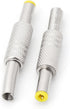 VLSQHNCF 5Pcs 5.5x2.5mm MP3 MP4 Male Plug Metal Connector Adapter for Player Player Audio-Video Equipment Banana Cable