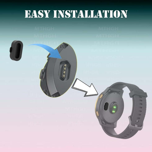 MTHGH 22mm Watch Strap Loops for Garmin Fenix 7/6/5, 5Pcs Fastener Rings and Dust Plugs