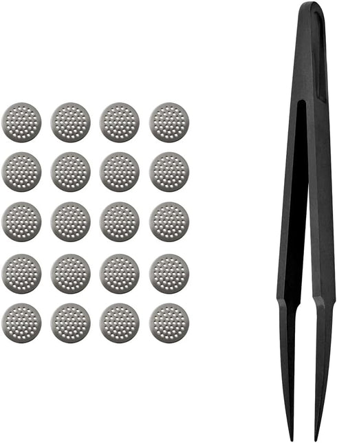 Earbuds Dust-Proof Steel Mesh with Glue, Stainless in-Ear Earphones Replace Clean Net Filter for Headphones (Pack of