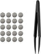Earbuds Dust-Proof Steel Mesh with Glue, Stainless in-Ear Earphones Replace Clean Net Filter for Headphones (Pack of