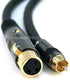 Monoprice Premier Series XLR to RCA Cable, Female to Male, 3 Feet, Black, 16AWG