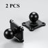BRCOVAN 2 PCS, 1'' Ball Mount Base with Aluminum Alloy 4-Hole AMPS Square Plate & 1'' TPU Ball Adapter