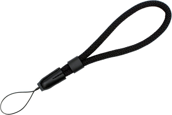 Soft Camera Wrist Strap - Rope Hand Strap for Point-and-Shoot, Mirrorless, Small Cameras (Black)