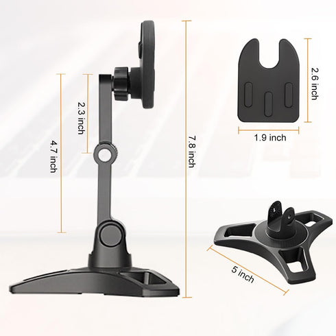Adjustable Desk Phone Holder, Heavy Duty Cell Phone Stand for Home, Works for Popsocket, Fits All Sockets Grips