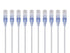 Cat6A 5 (10 Pack) RJ45 550Mhz 10G 30AWG Monoprice Ethernet Patch Cable - Feet - Orange Snagless UTP Pure Bare Copper