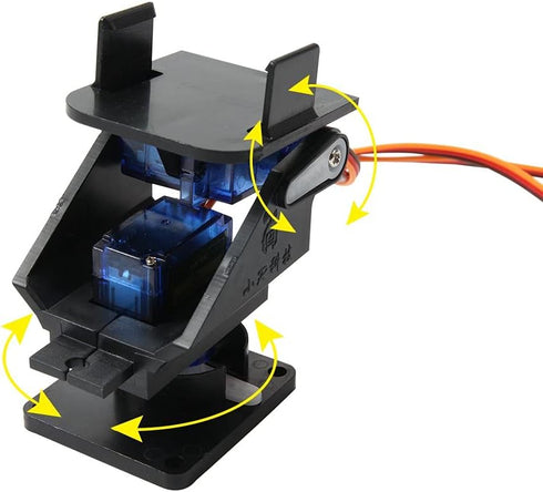 Mini Pan/Tilt Camera Platform - Anti-Vibration Camera Mount with 2 Servos for Aircraft FPV