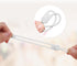 TENOC Silicone Cable Ties 10 Pcs White, Reusable Cable Holder Elastic Cord Straps for Phone Tablet Charging Cable