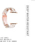 Light Apple Watch Band - Fashion Resin for Apple Watch Series 8, 7, SE, 6, 5, 4, 3, 2, Nougat White