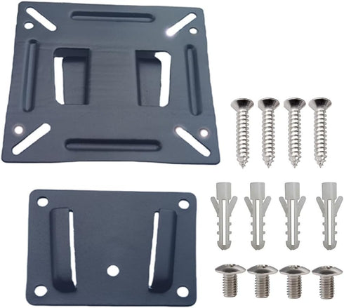 QLXHBOT 14-24 100x100mm 30lbs 15 19 20 22 23 Inch Monitor Wall Mount Most TVs Computer Universal Low Profile RV TV Wall
