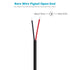 Fancasee 2 Pack 6 ft Speaker Wire RCA Male Plug Jack Connector to Bare Wire Pigtail RCA Cable