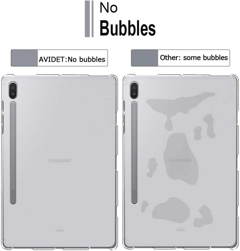 Zeking Transparent Case for Samsung Galaxy Tab S7 Plus/Tab S7 FE 5G/T975/T970, Ultra Slim Thin TPU Rubber Soft Skin