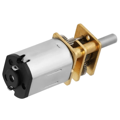 N20 DC3V 6V 12V 50-2000RPM (6V 200RPM) Gear Motor, Speed Reduction Gear DC Motor with Metal Gearbox for RC Car, Robot