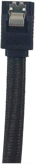 2-Pack 40 SATA III Straight Nylon Sleeved Cable with Locking Latch, Black (F03-40SLBK-2)