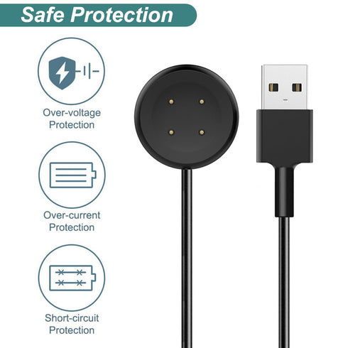 Kissmart Magnetic Charging Cable for Google Pixel Watch 2, Charger Cord for Pixel Watch 2 Smartwatch (1, Black)