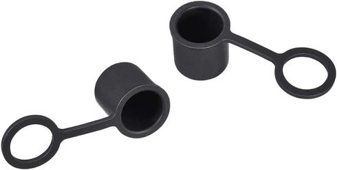 uxcell 5pcs BNC Silicone Protectors Cap Port Cover - Anti Dust Black