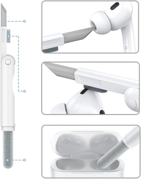 3 in 1 Compatible with Apple Airpods Pro Protective Case Cover with Cleaner Kit & Keychain (Sully)