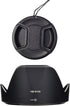 HB-N106 Lens Hood & 55mm Lens Cap for Nikon D5600 D5500 D3500 D3400 Camera kit AF-P DX 18-55mm f/3.5-5.6G VR Lens (1+1