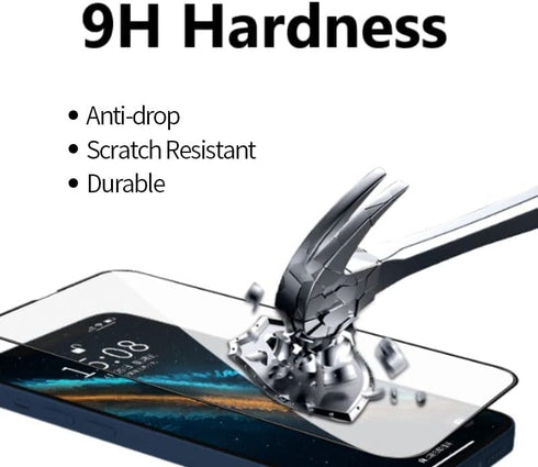 TUFF STONE iPhone 15 Pro Max 5G Screen Protector: 5 MattePrivacy Glass + 2 Lens Protectors, 9H Hardness, Shatterproof.