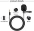 NHOPEEW 3.5mm Car Microphone - Universal Portable 5ft Lavalier Clip Mic for Vehicle Head Unit Bluetooth Radio