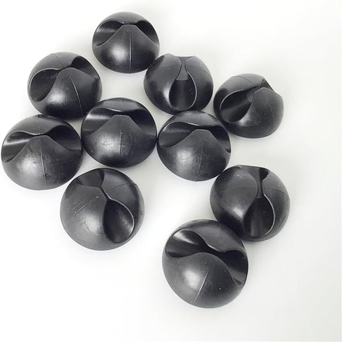 20 PCS Black Acrylic Adhesive Charger Cord Holder, Wire Organizer for Desk, Wall, Car, Nightstand, Office Management