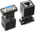 DTECH DB9 to RJ45 Serial Adapter | RS232 Female to RJ-45 Female Ethernet Converter for 9 Pin Devices