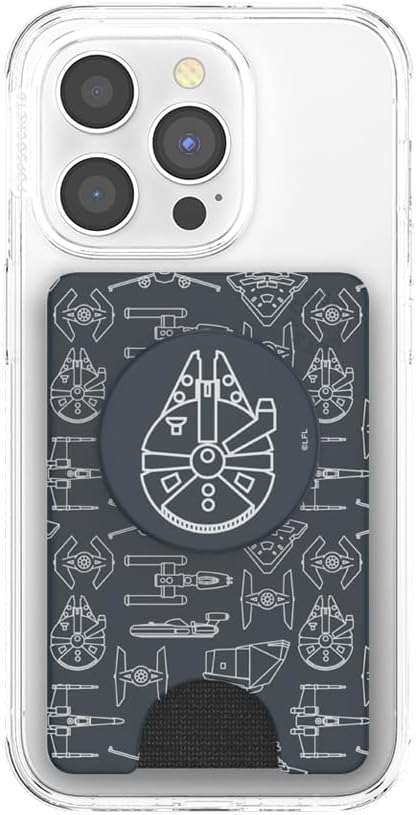 PopSockets Phone Wallet with Expanding Grip, Wireless Charging Compatible Phone Card Holder