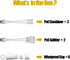 Ethernet PoE Splitter Combiner Adapter, BesCable Outdoor Waterproof RJ45 Converter Kit for IP Camera, 2 Sets