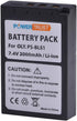 2Pack PS-BLS1 BLS 1 BLS1 BLS-1 Li-ion Batteries with LCD USB Charger for Olympus E-PL1, E-P1, E-P2, EP3