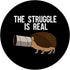 Funny The Struggle Is Real Gift Cute Hedgehog PopSockets PopGrip: Swappable Grip for Phones & Tablets