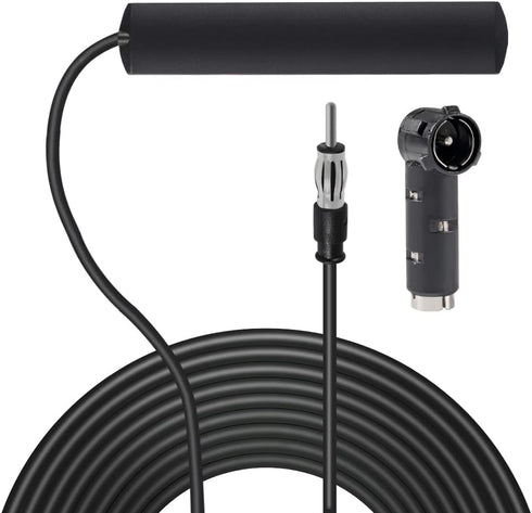 DORHEA Radio Antenna Car FM Stereo Electronic Universal Booster Antenna DIN Plug Adhesive