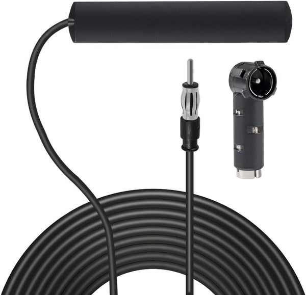 DORHEA Radio Antenna Car FM Stereo Electronic Universal Booster Antenna DIN Plug Adhesive
