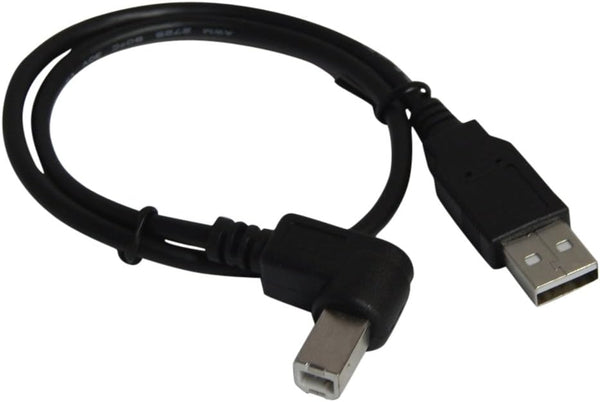 YCS basics 18 inch USB 2.0 Right Angle Printer/Scanner Cable