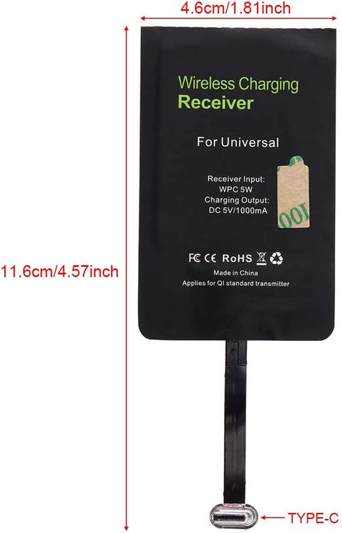 Type C Wireless Charging Receiver Module for Smartphone with USB C Interface