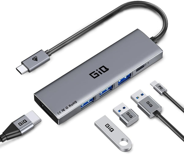 Giq USB Docking Station USB C HUB USB C to HDMI Adapter Triple