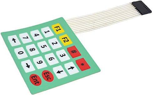 4Pcs 4x5 Keys Matrix Array 20 Key Keypad Membrane Switch Control Panel for Arduino