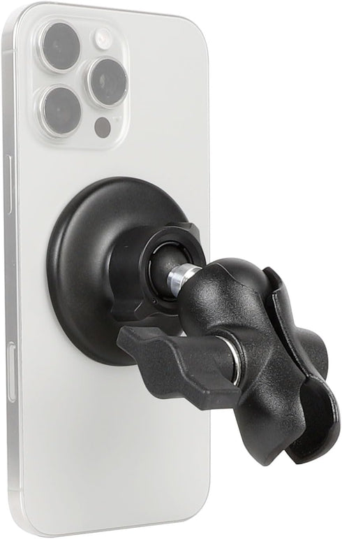 Leenconghui Magnetic Cell Phone Holder Base with 2.34" Double Socket arm for MagSafe