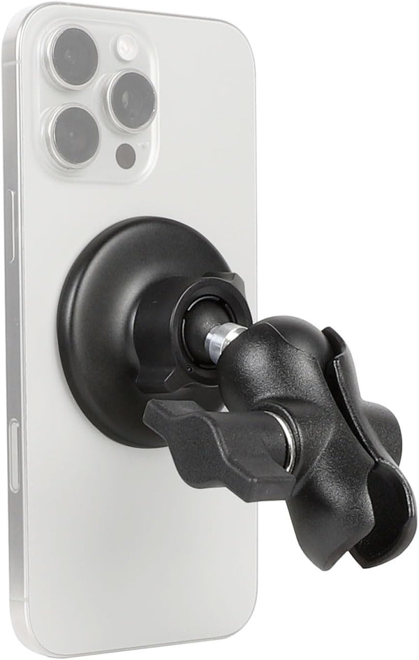 Leenconghui Magnetic Cell Phone Holder Base with 2.34" Double Socket arm for MagSafe