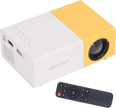 Portable Mini Movie Projector, LCD Screen 1920x1080 Resolution, Super Heat Dissipation, 30000 Hours Life