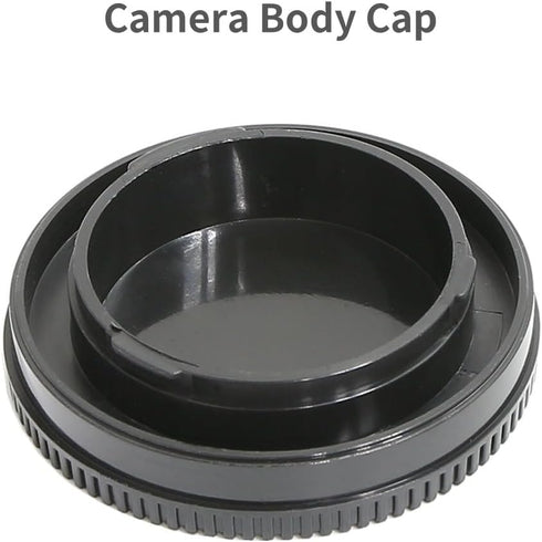 2 Pack Rear Lens Cap and Camera Body Cap Cover Kit for Sony A9 A7 A7II A7III A7IV A7S II III A7R II III A7RIV A7RV A7CR A7C II A7CII A6700 A6600 A6400 A6300 A6100 A6000 and More