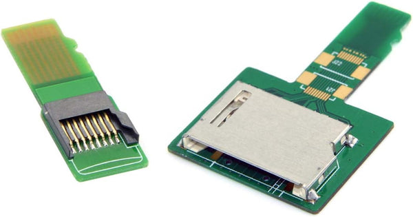 Cablecc 1Set SD TF Card Socket Female to Micro-SD TF Male Memory Card Kit Extension Adapter