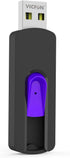 VICFUN 10 Pack 128MB 2.0 128MB, Pack USB Flash Drives USB Flash Drive Slide Retractable USB Memory Stick Multi-Color