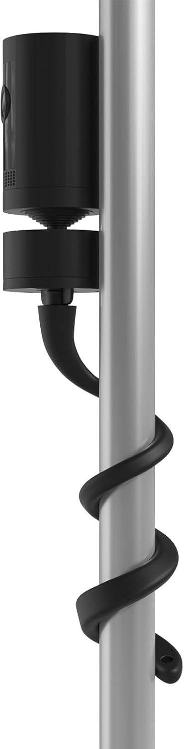 HOLACA Baby Monitor Mount, Flexible Twist Stand for Pan-Tilt Mount with 1/4 Threaded Hole, Clip Mount with 15cm Hose