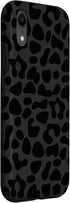 Black Leopard Print Case for iPhone XR - Women's Cheetah Protective Phone Case