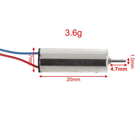7mm 20mm 12V 24000RPM FABULETTA Coreless Motor for Mini X DC High Suitable for Hobby Toys, Model Kits, and Digital